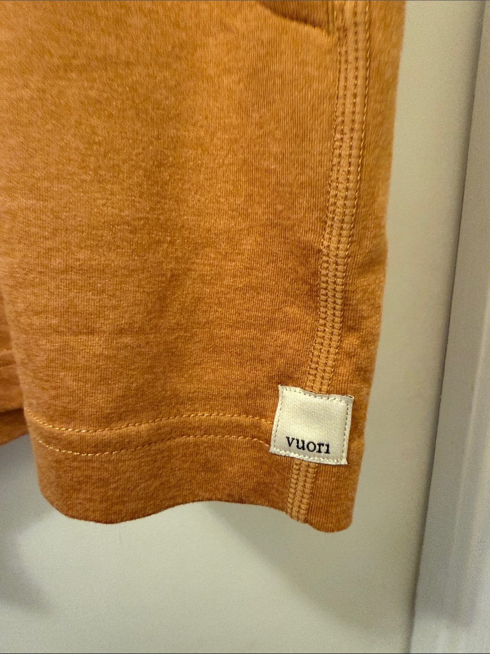 Vuori Women's Golden Mustard Halo Performance Shorts - Picture 4 of 10